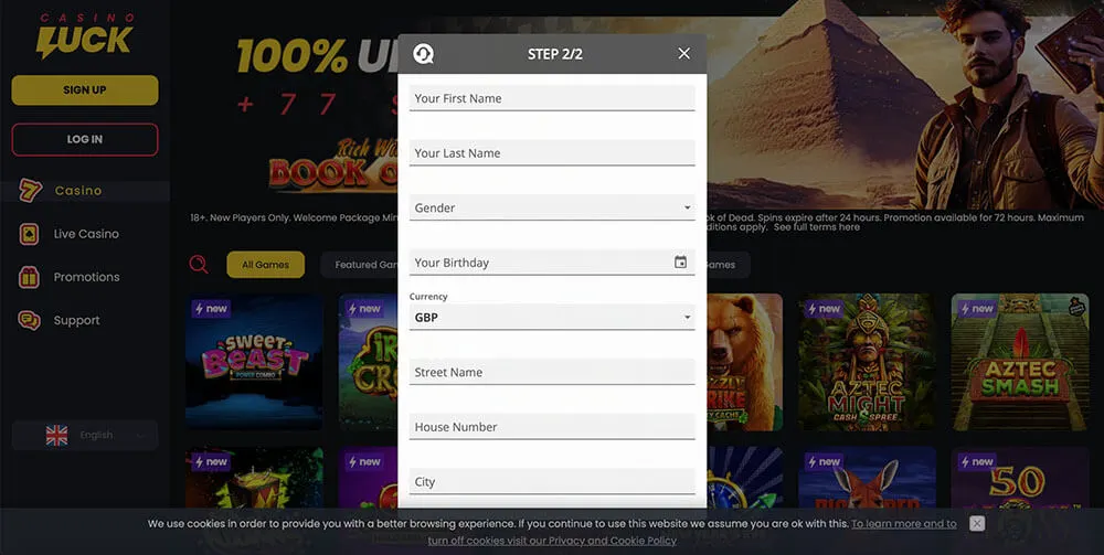 Casino Luck Registration